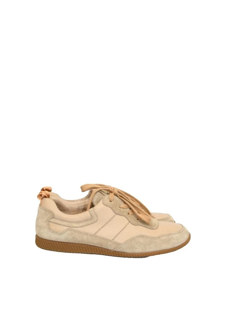 $470 Paul Green CHANTEL SNEAKER COMFORT ALMOND COMBO SUEDE LEATHER 9.5 (TF22)